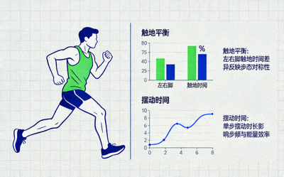 一篇关于如何科学解读跑步动态数据如触地平衡、摆动时间的文章配图